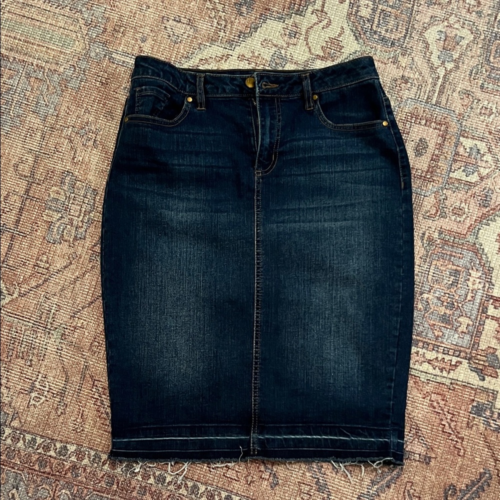 d. jeans Dark Blue denim Pencil Skirt